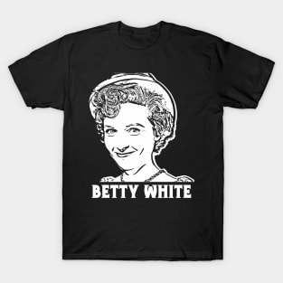 Betty White | in white vintage T-Shirt